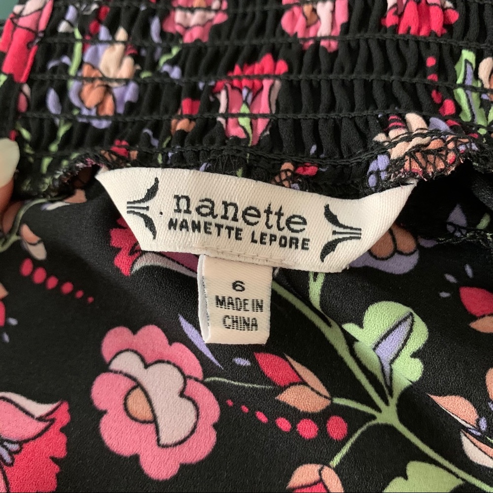 Nanette Lepore Floral Smocked Blouson Dress - Picture 11 of 12